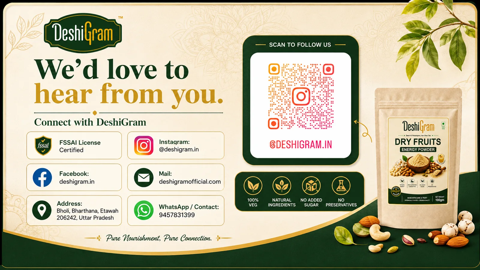 DeshiGram contact details and social information