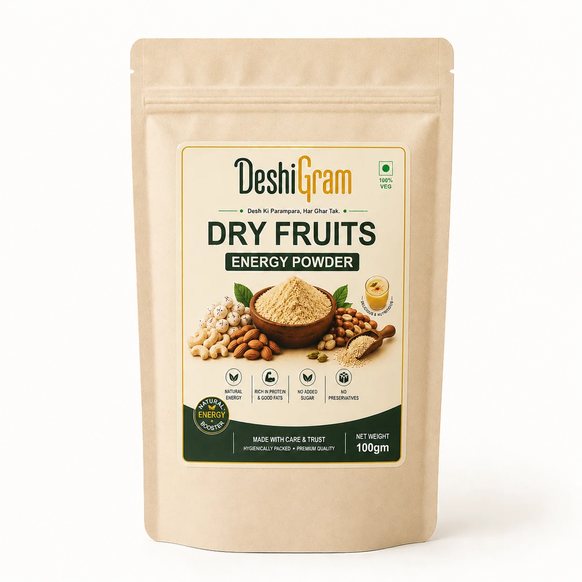 DeshiGram Dry Fruits Energy Powder